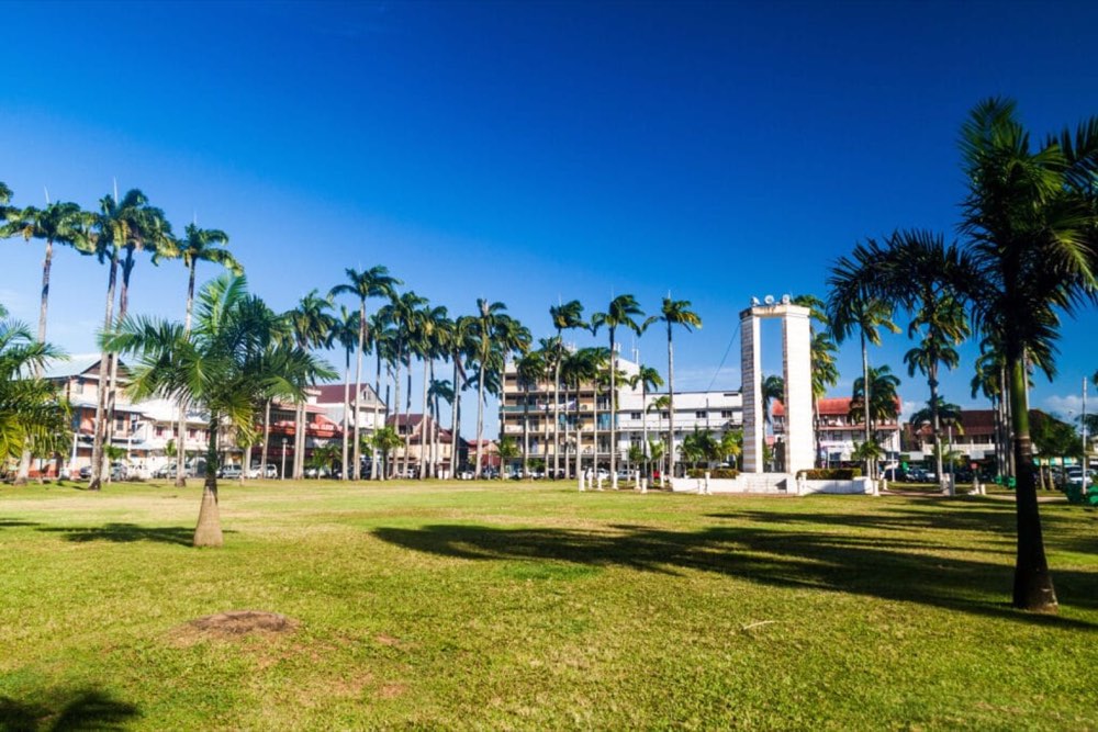 Place des Palmistes à Cayenne